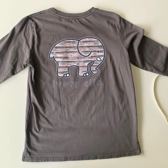 Ivory Ella Gray Inspirational Elephant T-shirt 100% Organic Cotton Size XS - Picture 7 of 10